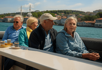 Morning Bosphorus Cruise: Luxury Yacht, Snacks and Tour Guide