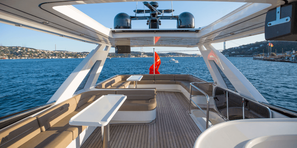 Luxury private yacht cruising the Bosphorus for a high-end birthday party