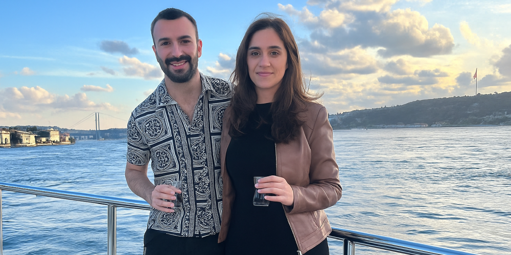 Romantic breakfast cruise on private yacht in Bosphorus